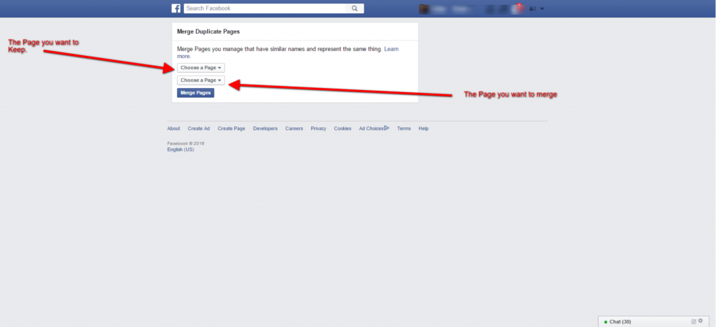 Facebook Page Merges for duplicate facebook pages