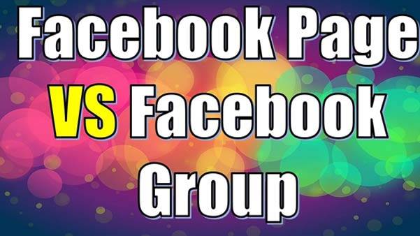 Facebook page versus Facebook group